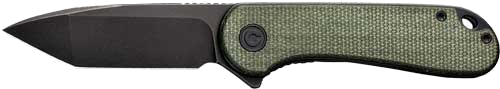 Civivi Elementum 2.96" Green Micarta/Black D2 Lnrlck Knife
