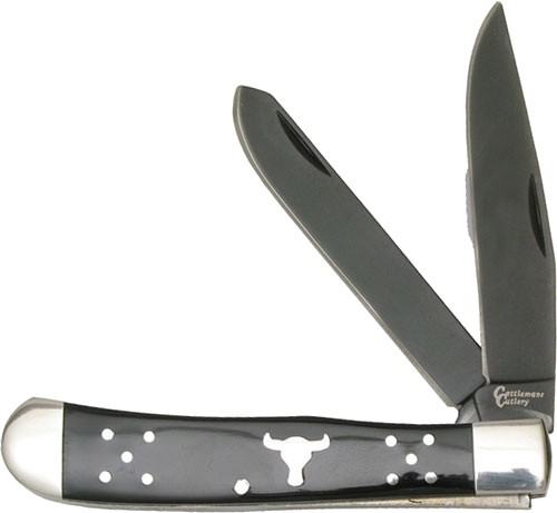 American Buffalo Knife & Tool Cattlemans Cutlery Angus Trapper 2-Blade Folder Knife