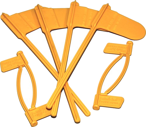 MTM & Chamber Indicator Flags 8-Pack Yellow Rifle