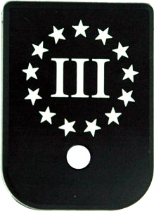 Cruxord Base Plate 3% Flag Fits Most Glocks Magazine