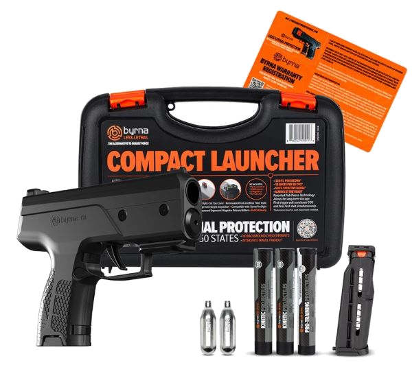 Byrna Technologies Cl Universal Kit Steel Gray with 2 & Projtl .61 Caliber Magazine