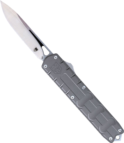 Cobratec Knives OTF Enforcer 3.25" M390 Drop Point – Grey