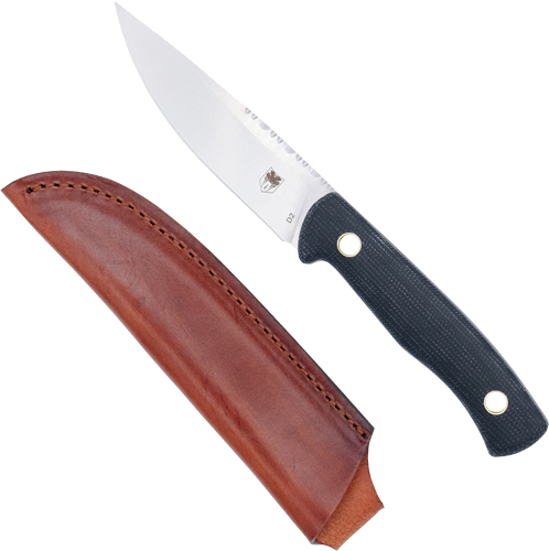Cobratec Knives Koonsman 4" Fixed Blade D2 with Leather Sheath