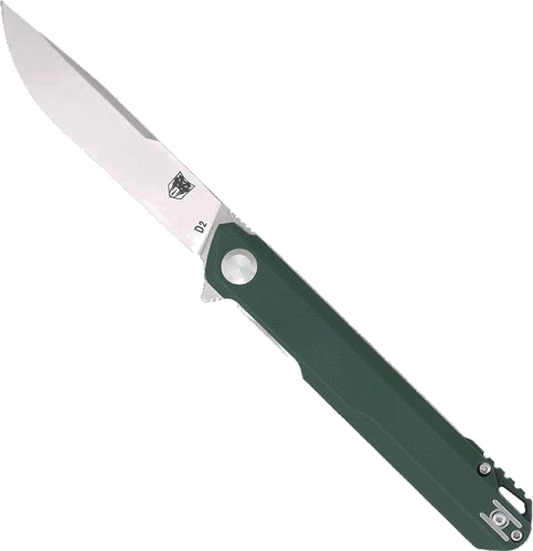 Cobratec Knives Monarch 3.5" Folder Green D2 Steel with Clip Knife
