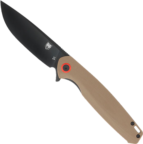 Cobratec Knives Rath 3.5" Folder D2 Black Blade Knife