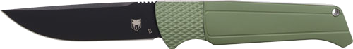 Cobratec Knives Viper Auto Folder 3.12" OD Green/Stn D2 Black Blade Knife