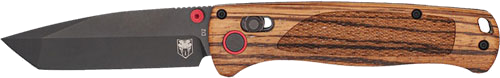 Cobratec Knives Legacy Bar Lock 3" Zebrawood/Black Tanto D2 Blade
