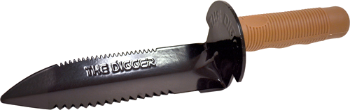 Bounty Hunter Metal Detector Digging with Sheath Knife