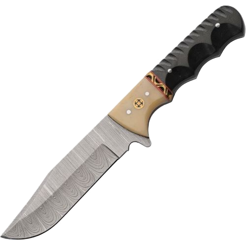SZCO Rite Edge 4.5" Micarta Bone Bolster with Leather Sheath