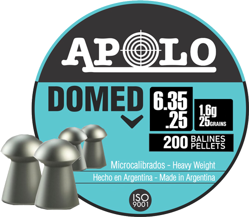 Apolo Hatsan 25 Domed 25 Grain 200-Pack