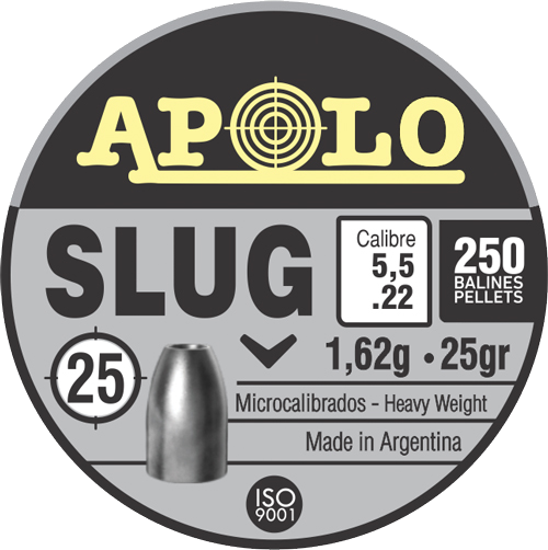 Apolo Hatsan 22 Slug 25 Grain 250-Pack