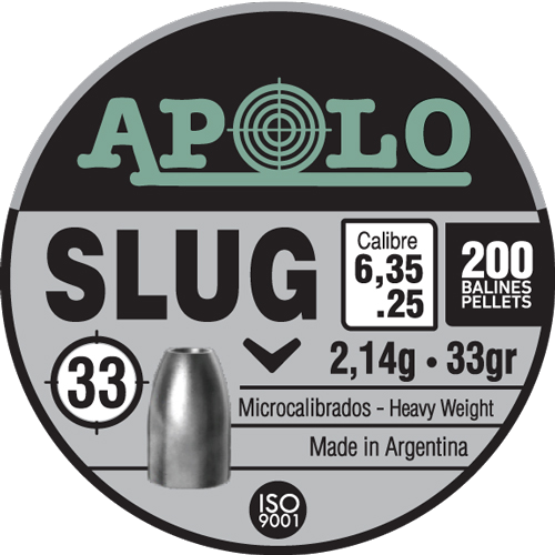 Apolo Hatsan 25 Slug 33 Grain 200-Pack