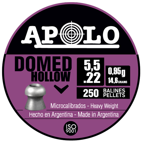 Apolo Hatsan 22 Domed Hollow 14.6 Grain 250-Pack