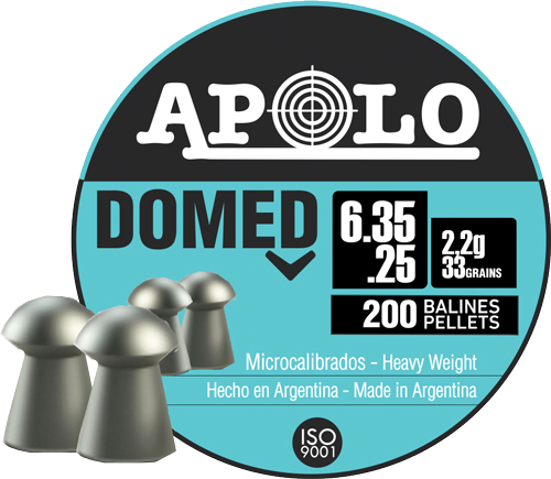Apolo Hatsan 25 Domed 33 Grain 200-Pack