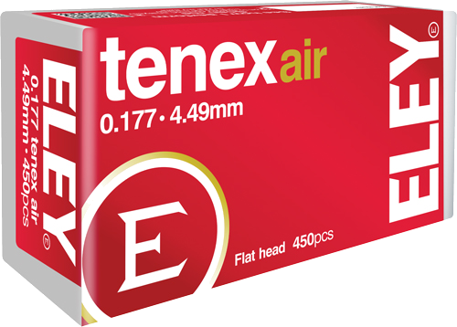 Eley Tenex Air Pellets 177 4.49mm 8.2 Grains 450-Pack