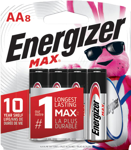 Energizer Max Batteries AA 8-Pack