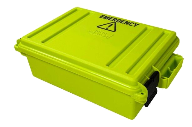 MTM Emergency Box 3 19.15.75x5.25 Yellow Green
