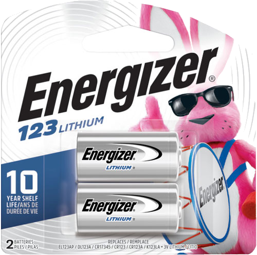 Energizer Lithium Batteries Cr123a 2-Pack