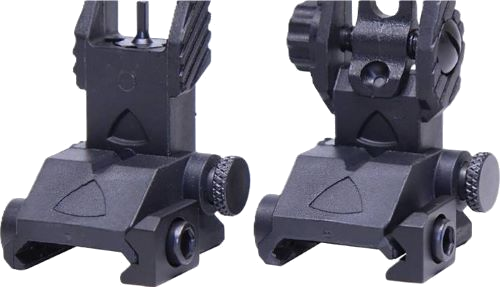 Guntec USA AR-15 EZ Sights Poly Back Up Thin Iron Sight Set
