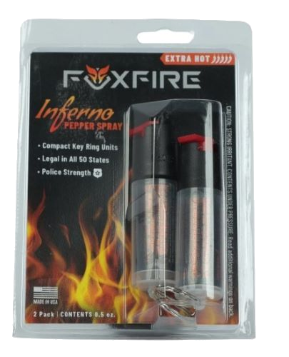 Fox Labs Foxfire Inferno Pepper Spray Twin Pack Keyring
