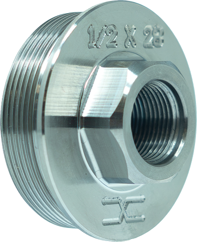 Faxon Firearms 1/2x28 Direct Thread to Hub Adapter Titanium