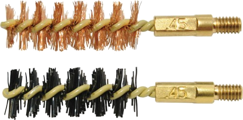 Otis Bore Brush .45 Cal 2-PK 1-Nylon 1-Bronze 8-32 Thread