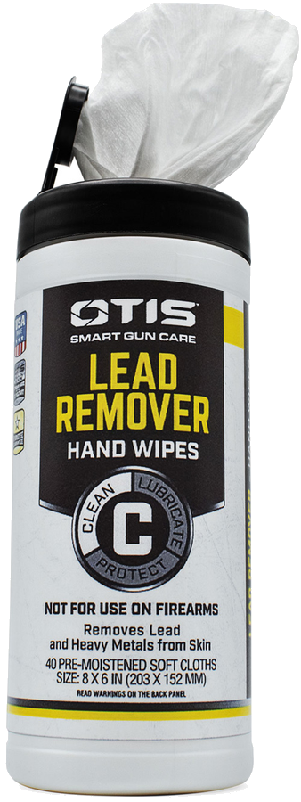 Otis Lead Remover Hand Wipes Canister 40 Count