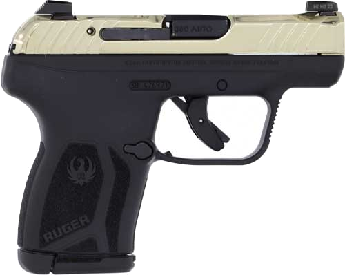 Ruger Lcp Max 380ACP Front Night Sgt Champagne Pvd Slide Pistol