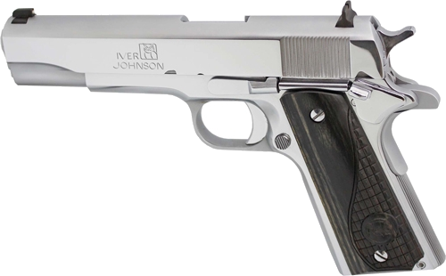 Iver Johnson 1911A1 38 Super 5" FS Black Wood Pistol