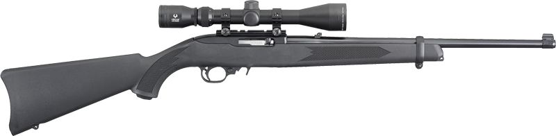 RUGER 10/22 CARBINE 22LR BLUED BLACK SYN. W/3-9X40 <