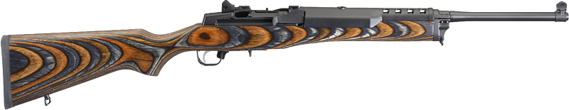 Ruger Mini-14 5.56mm Laminated Chevron Brown/Black Stock Blu Rifle