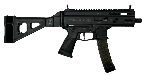 Global Ordnance Stribog SP9A3S 9mm Pistol – Black, Pistol Brace