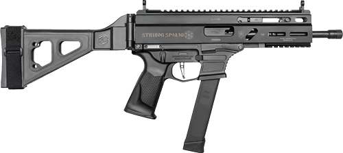 Global Ordnance Stribog SP9A3G 9mm Pistol – Black, Pistol Brace