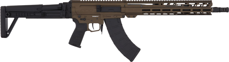 CMMG Dissent MK47 14.3" Folding Stock 7.62x39 Rifle – Bronze