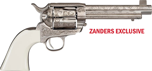 Cimarron Bat Masterson Pw FS 5.5" Engraved .357 Magnum Revolver