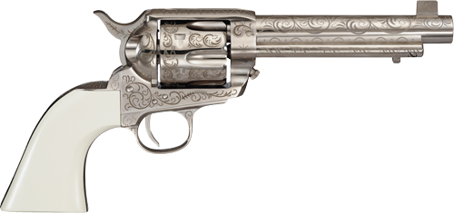 Cimarron Bat Masterson Pw FS 5.5" Engraved .45 Colt Revolver