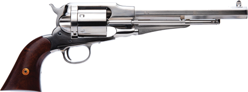 CIMARRON 1858 NEW MODEL ARMY 45LC FS 8" NICKEL WALNUT