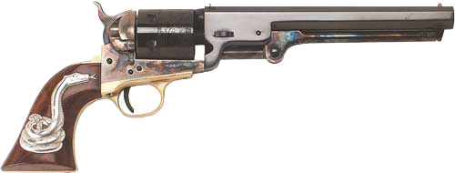Cimarron Man with No Name FS 7.5" CC/Bl Walnut with Inlay .38 Special Revolver