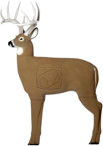 GlenDel 3D Buck Target 48" with 4 Sided Insert Rated Broadhead