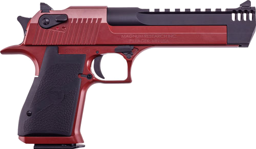 Desert Eagle Mark Xix 50AE 6" Crimson Cerakote Black Pistol
