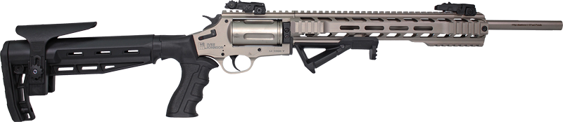 Iver Johnson 1000 410 3" 18.5" Revolver Tactical Shotgun – Nickel