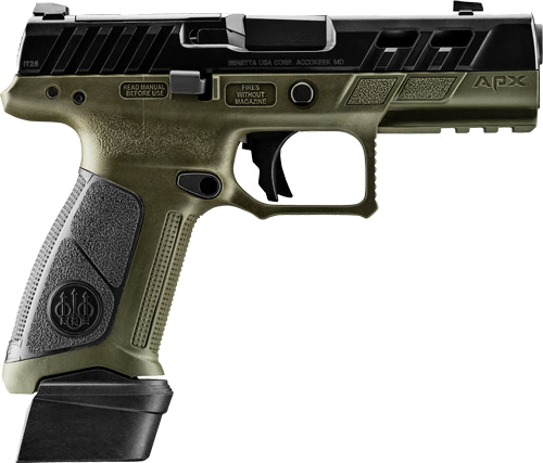 Beretta APX A1 Ported 9mm Pistol – Optics Ready – OD Green