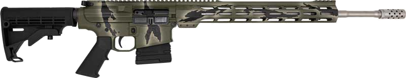 GLFA AR-10 Stainless Barrel 6.5 Creedmoor Rifle – Pursuit Green Camo