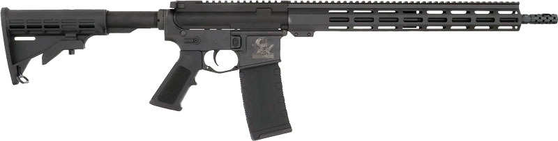 GLFA AR15 LEFT HAND RIFLE 223 WYLDE 16" NIT BBL BLACK