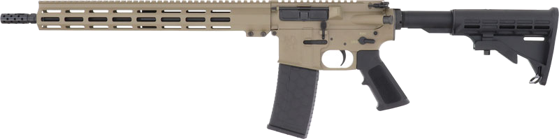 GLFA AR15 LEFT HAND RIFLE 223 WYLDE 16" NIT BBL FDE