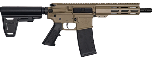 GLFA AR-15 Nitride Barrel .223 Wylde Braced Pistol – FDE