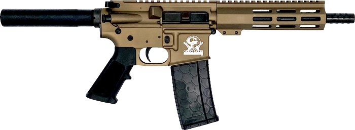 GLFA AR-15 Nitride Barrel .223 Wylde Pistol – Bronze