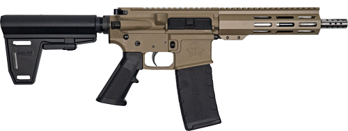GLFA AR-15 Stainless Barrel .223 Wylde Braced Pistol – FDE