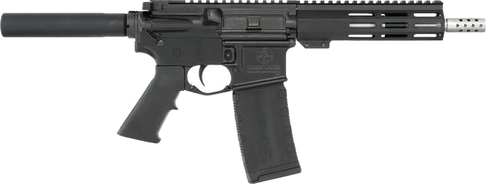 GLFA AR-15 Stainless Barrel .223 Wylde Pistol – Black