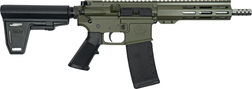 GLFA AR-15 Stainless Barrel .223 Wylde Braced Pistol – OD Green